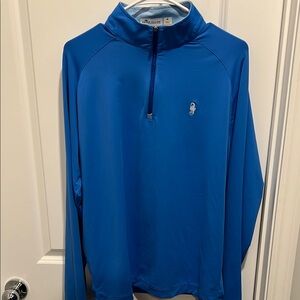 Peter Millar Blue Quarter-Zip Pullover medium